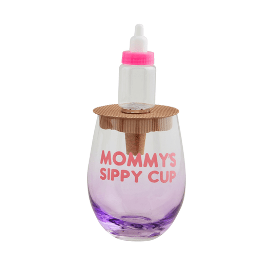 Baby Bottle Wine Glass Set