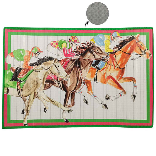 Running Horse Bamboo Mat