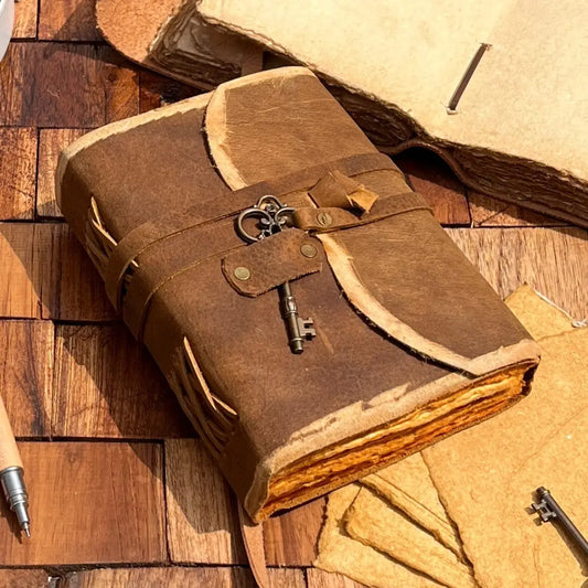 Leather Journal Handmade Vintage Book of Shadow Grimoire