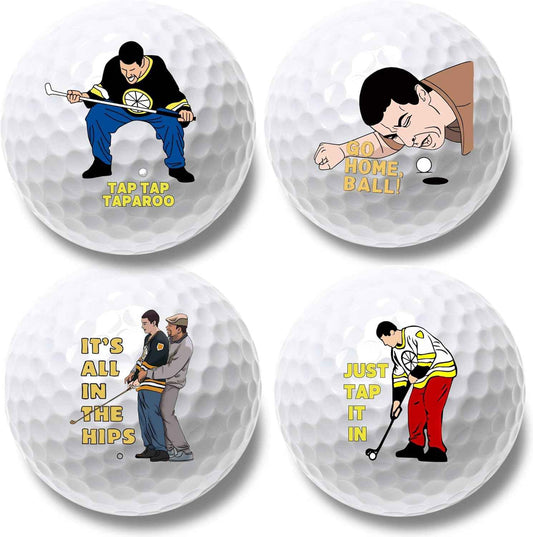 4 Pcs Funny Golf Balls