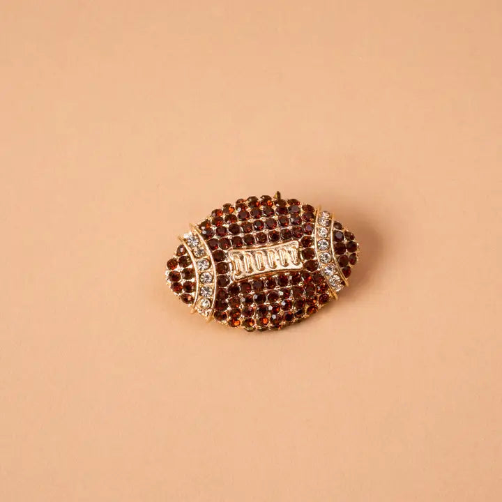 Timeless Brooch-Dazzle Football