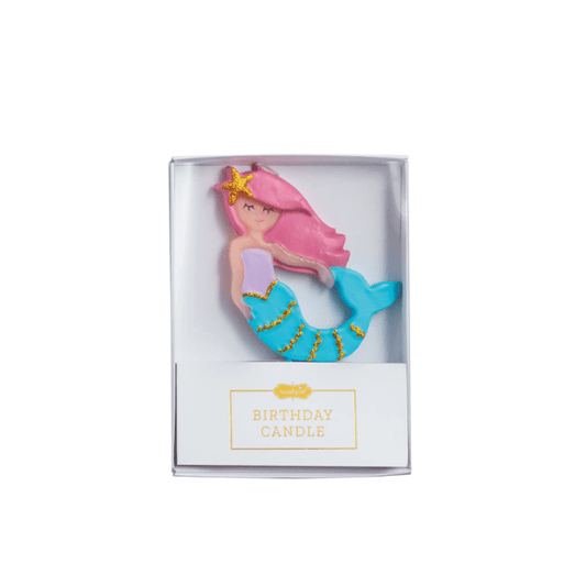 Mermaid Figural Birthday Candle