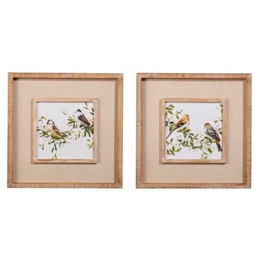 18" Birds on a Branch Framed Wall Art - Sold Separately