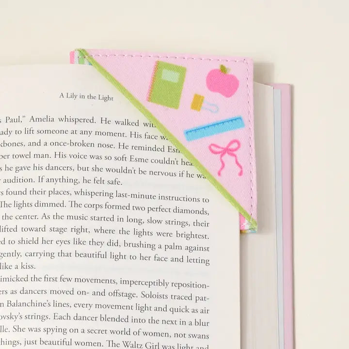 Corner Keeper Fabric Bookmark–Color Me Happy