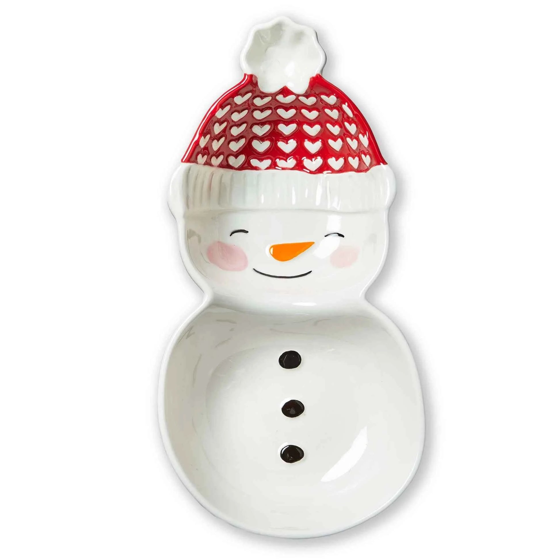Snowman 2 part  Serving dish