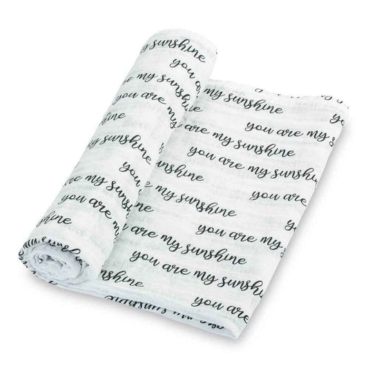 LollyBanks - You Are My Sunshine Baby Muslin Swaddle Blanket