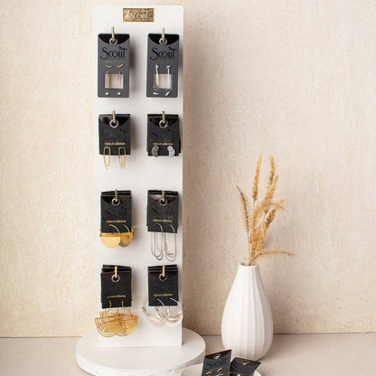 Narrow White Spinning Counter Display