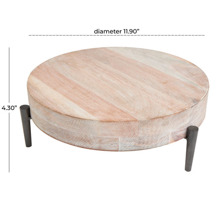 Modern Cream Mango Wood Tray