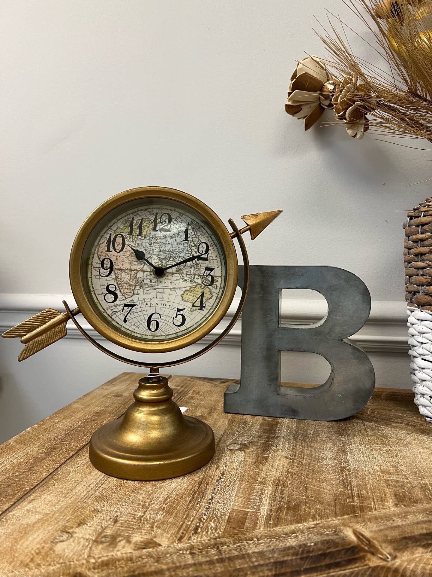 Vintage Style Table Top Clock