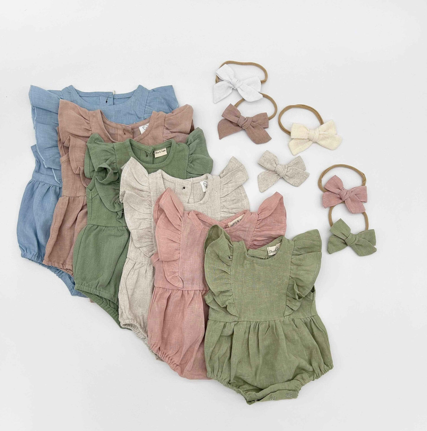 Gabriella Sleeveless Romper 3pc Set