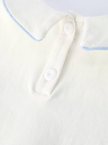 Blue Smocked Church Christ Bishop Christening Toddler Set: 2
