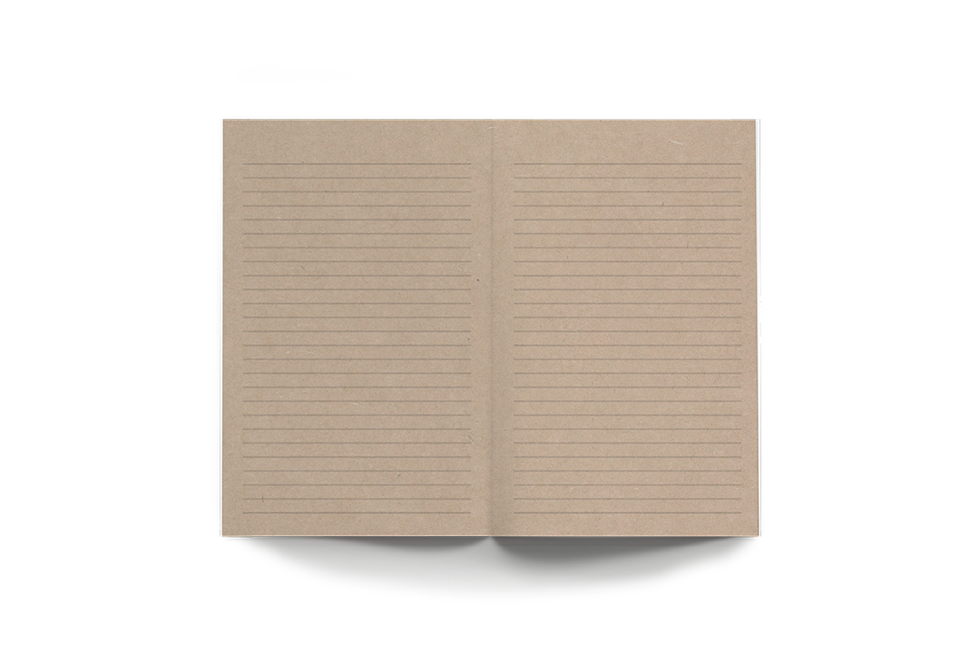 Cuaderno clásico Trout Kraft con tapa plana