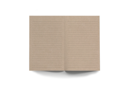 Cuaderno clásico Trout Kraft con tapa plana