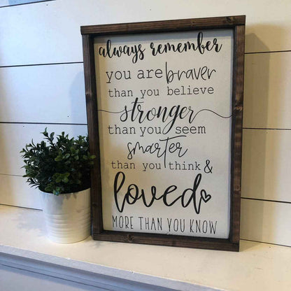 This Phrase of Life - Always remember * encouragement sign