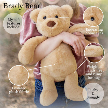 16 in - Brady Tan Bear