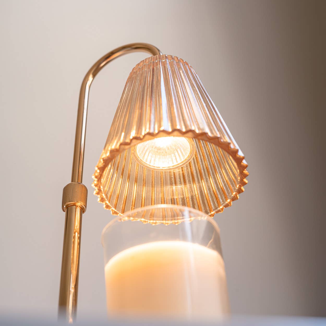 Flamingueo - Candle warmer glass lamp candle not included & EUROPEAN plug