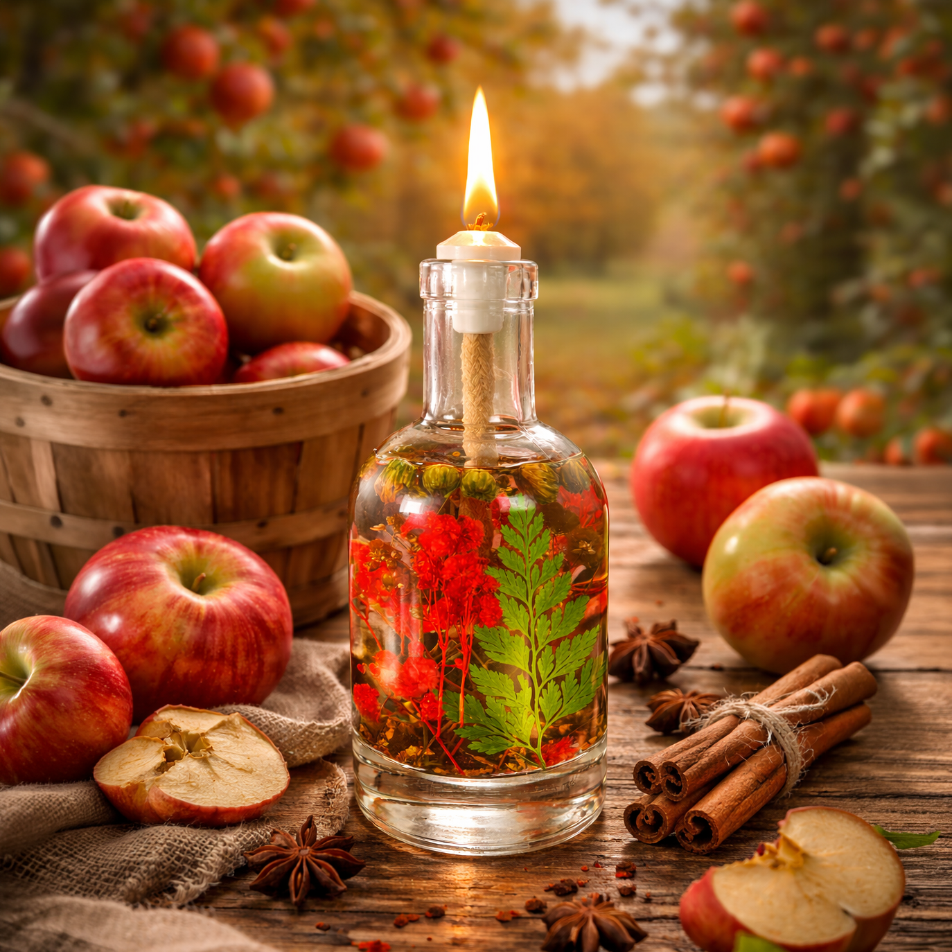 Bushel Basket Oil Candle