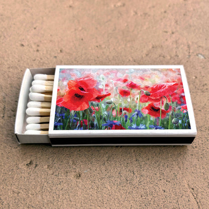 Poppy Flower Matches • Home Decor Matchbo