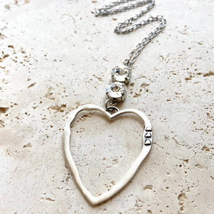 Heart Swarovski necklace
