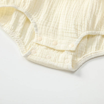 Arrival Autumn Baby Girls Flowers Embroidery Long Sleeves bodysuit with Collar: Apricot / 66 (3-6M)