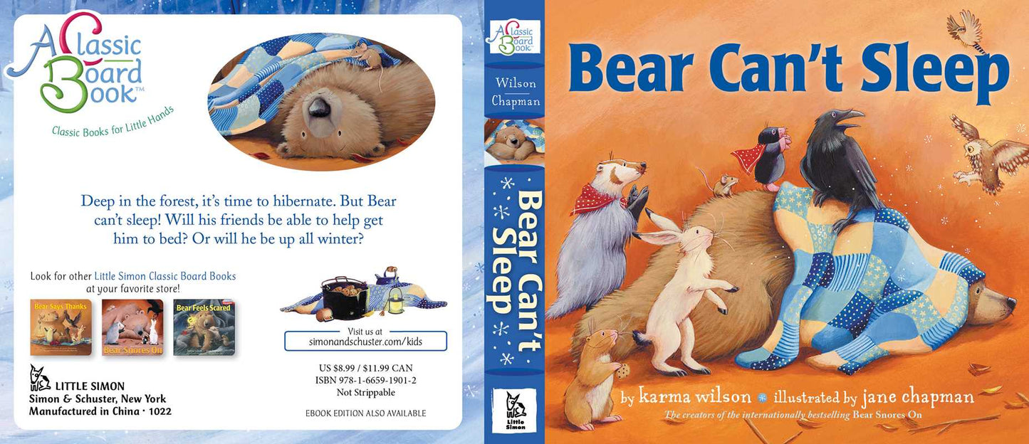 Bear Can't Sleep by Karma Wilson