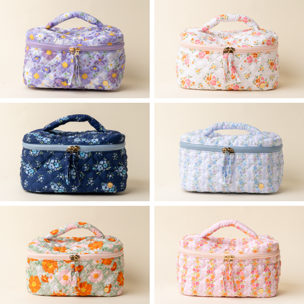 Glam & Go Quilted Cosmetic Bag