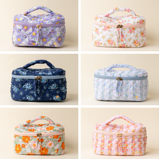 Glam & Go Quilted Cosmetic Bag