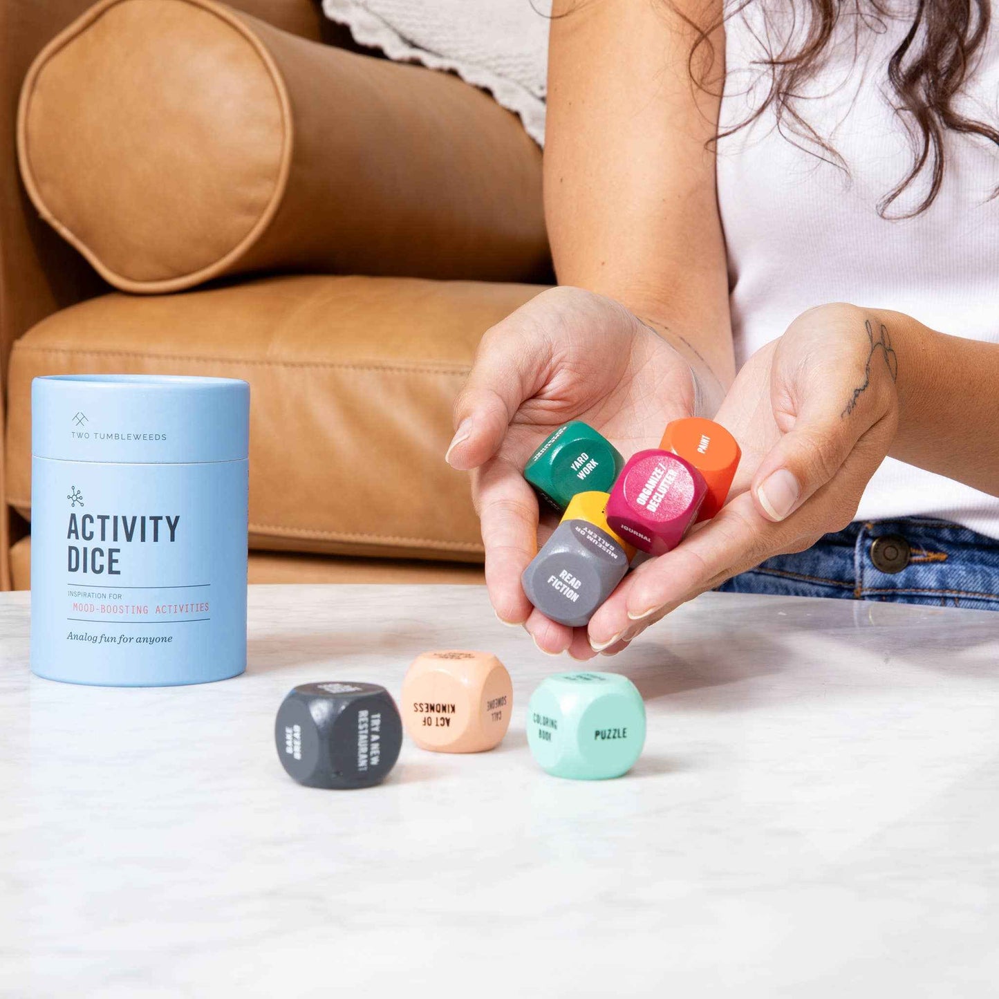 Two Tumbleweeds - Activity Dice - Inspiration for Mood-boosting Activities