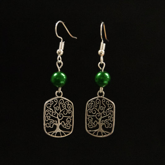 Swirly Tree Earrings