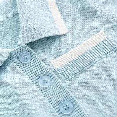 Baby Quarter Knitted College Style Rompers
