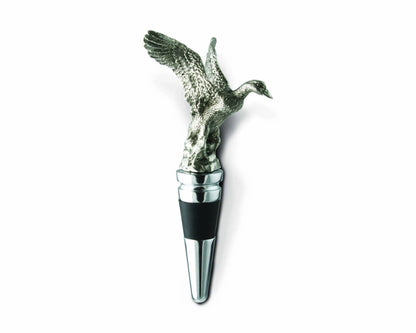 Vagabond House - Pewter Flying Duck Bottle Stopper