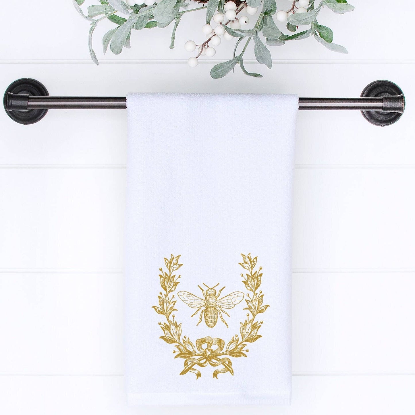 Gold Bee & Crest, French Inspired Luxury Towels, 3 Sizes
