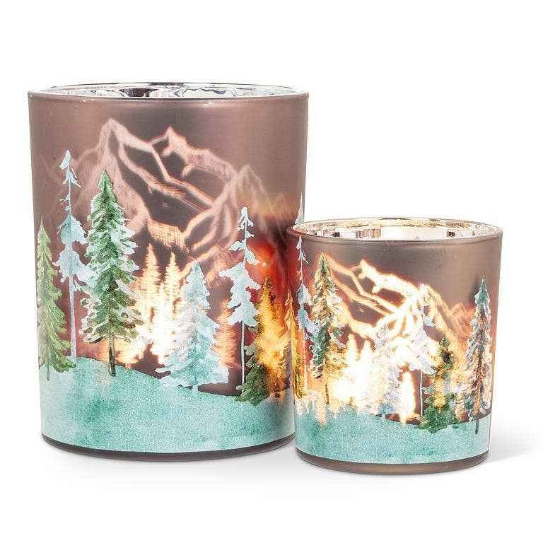 Small Frost Trees Votive