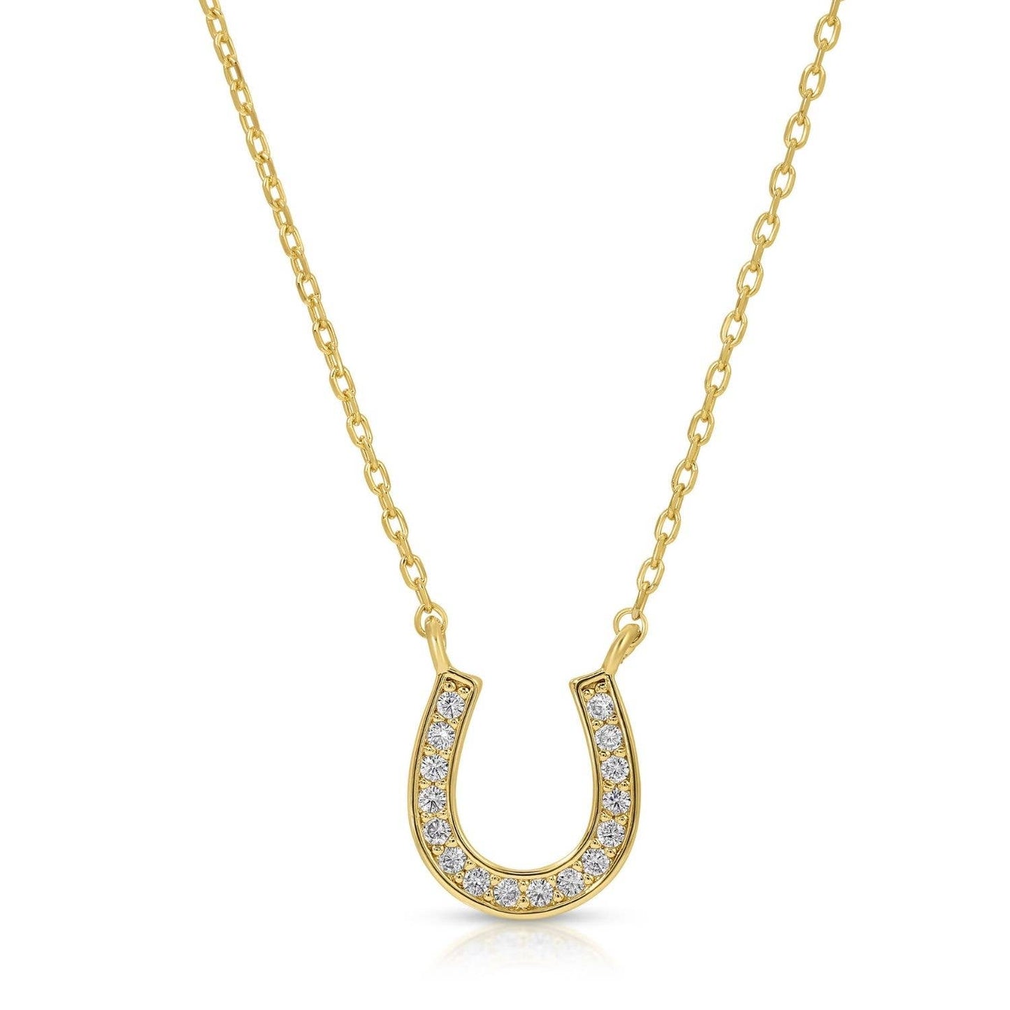 Iris espléndido - Collar de herradura pavé