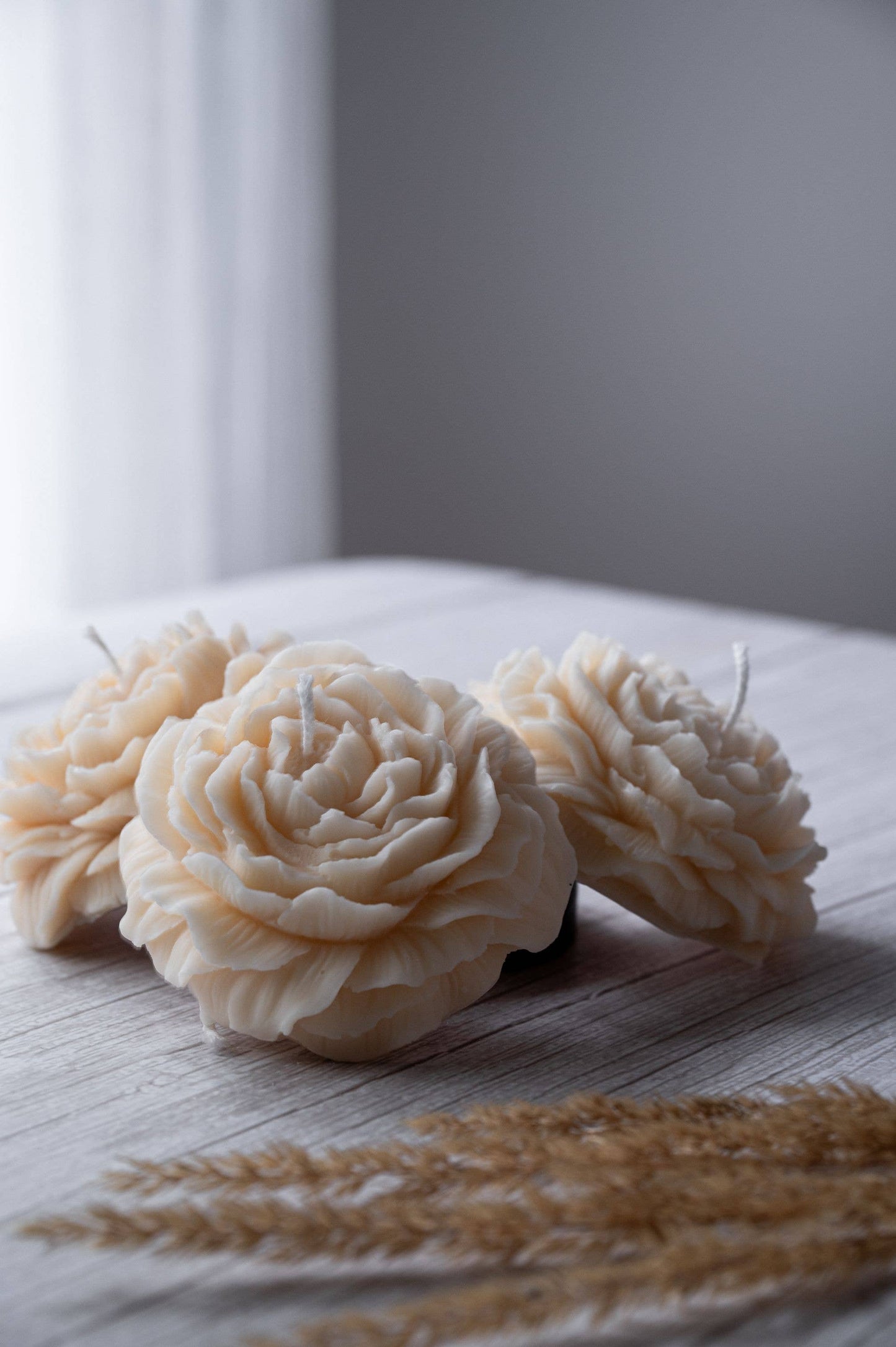 Vela de flor de peonía