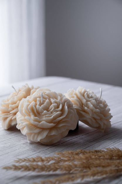 Vela de flor de peonía