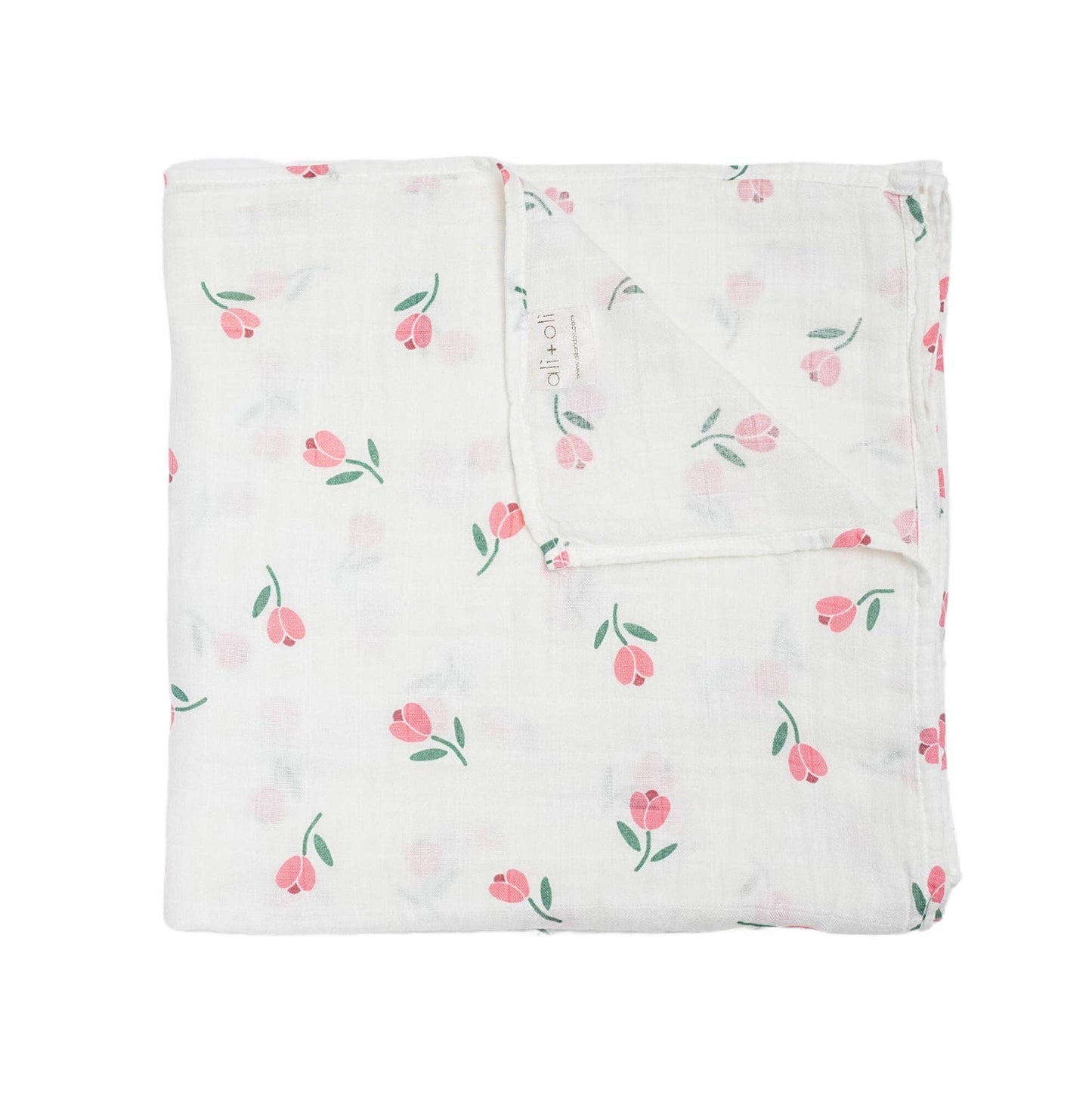 Bamboo Muslin Swaddle Blanket Tulip