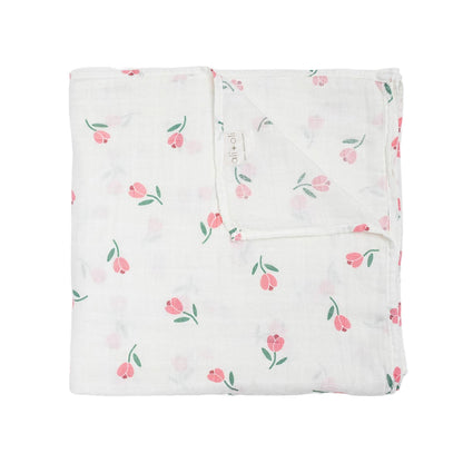 Bamboo Muslin Swaddle Blanket Tulip