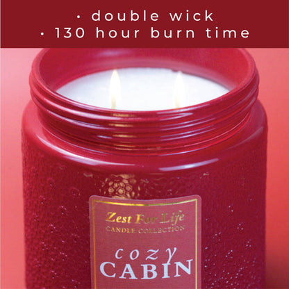 Cozy Cabin – 28oz Zest For Life Luxury Candle