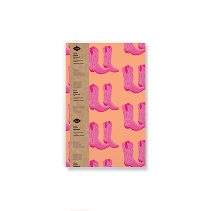 Cuaderno clásico de tapa plana en color rosa sobre rubor