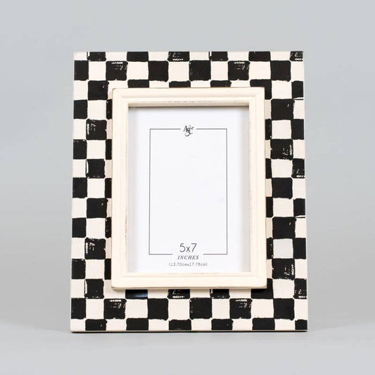 9x11 wood photo frame (5x7pic) CHECK Decor