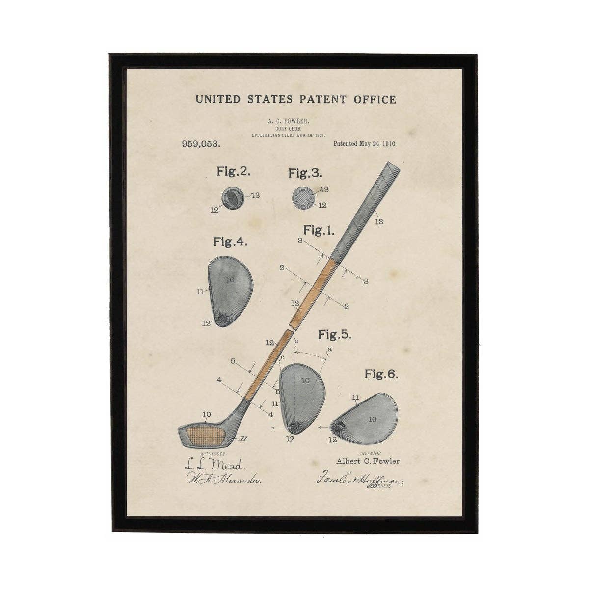 Watercolor Golf Club Patent