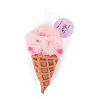 Cait + Co - Forever Young-Bath Pouf & Sponge-Ice Cream - Pink