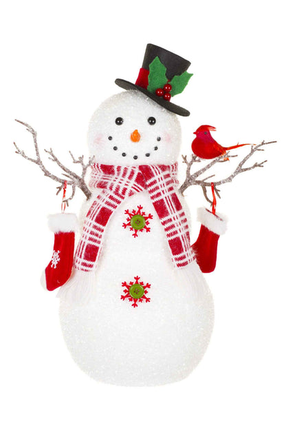 NEW-White Xmas Snowman
