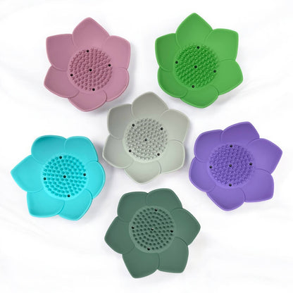 Relax Away Essentials - Shower Steamer Tray - Lotus Shape - Flexible Silicone
