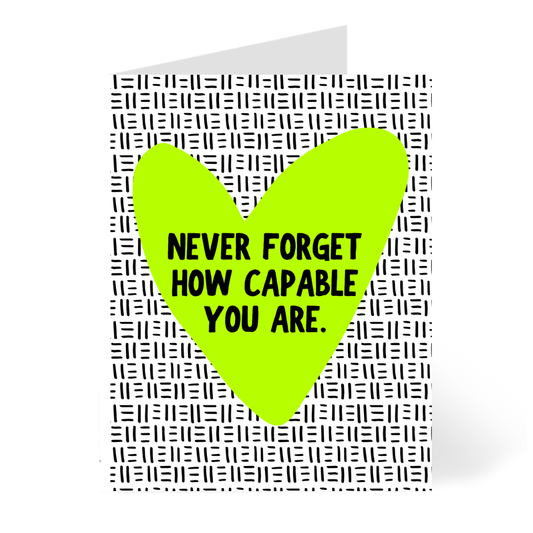 You Are Capable Quote | Encouragement Card By Black Artists