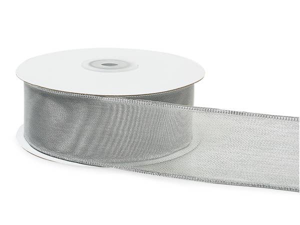 Wired Metallic Edge Mesh Ribbon