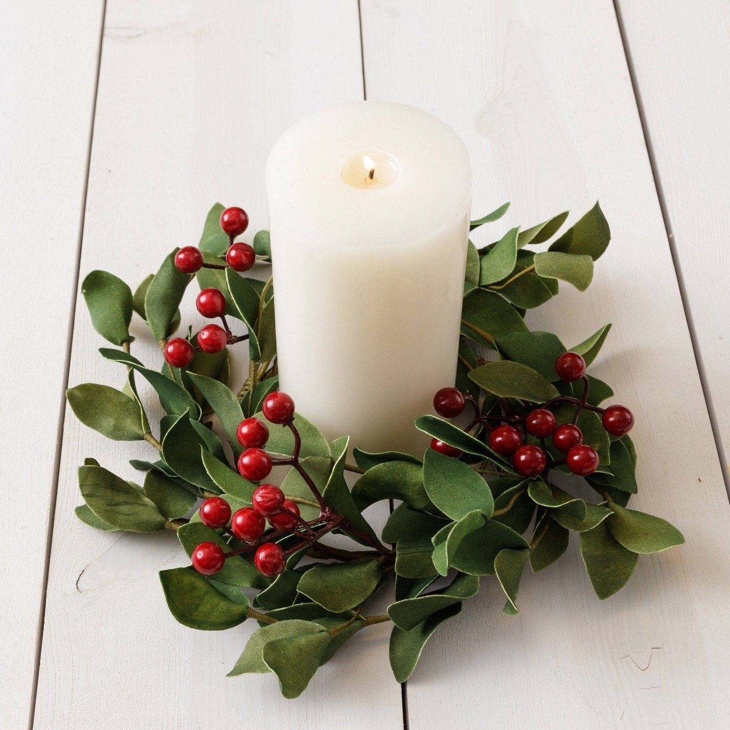 Wreath/Candle Ring Greens with Berries