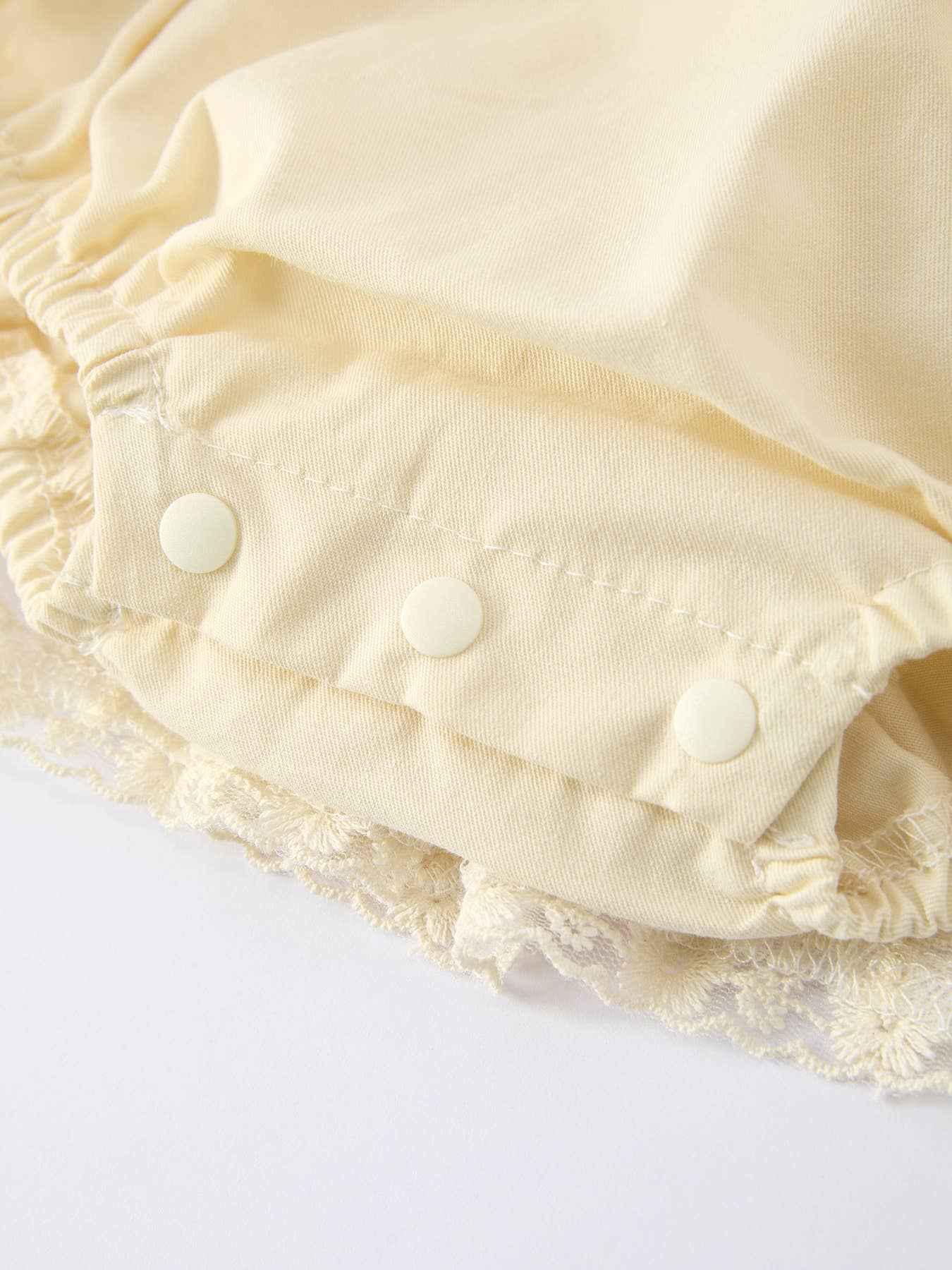 Lace Long-Sleeved Baby Girl Romper Matching Headband: 24M