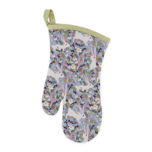 Hoppy Easter Plaid Oven Mitt